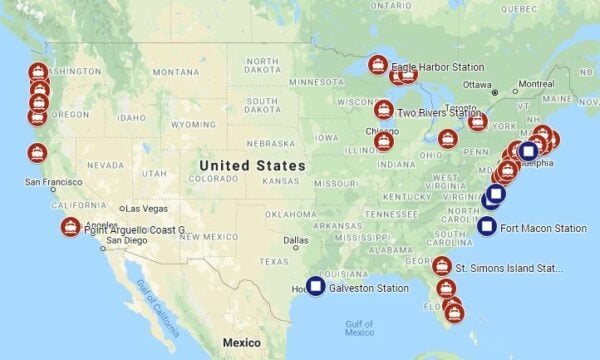 Coast Guard Stations Map
