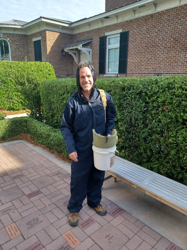 Dr. Ellrich suited up for monitoring